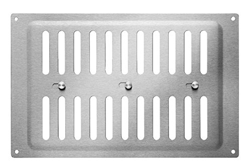 Schiebegitter Edelstahl gebürstet 260 x 165 mm von Trobak