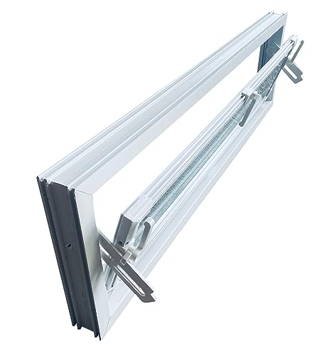 Trobak Kellerfenster weiss 100 x 30 cm Isolierglas UG-Wert 3,3 von Trobak