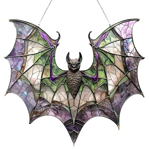 1 Stück Sonnensammler Für Fenster Innenbereich,Halloween Hängedeko,2D Flach Aus Akryl Mit Fledermausmotiv,Wohnzimmer Deko 1 Stück Sonnensammler Für Fenster Innenbereich,Halloween Hängedeko,2D Flach Aus Akryl Mit Fledermausmotiv,Wohnzimmer Deko von Trochate