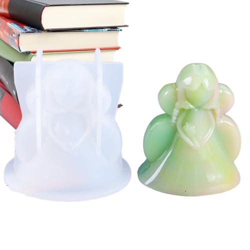Trochate Engel Silikonform | 3D Engel Silikonformen für Harz | Silikonform für Duftkerzen, Harzform zur Herstellung von Kerzen, Seifen, DIY-Ornamenten von Trochate