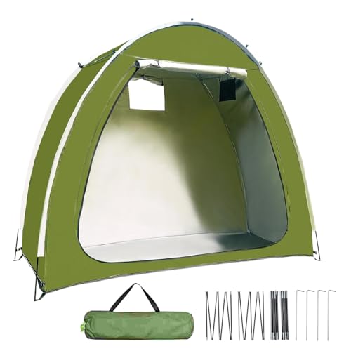 Trochate Fahrradzelt - wasserdichte Motorradgarage | Wetterfester Outdoor Stauzelt Mit Doppeleinstieg Für Garten Camping Rasen Trochate Fahrradzelt - wasserdichte Motorradgarage | Wetterfester Outdoor Stauzelt Mit Doppeleinstieg Für Garten Camping Rasen von Trochate