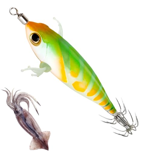 Trochate Fishing Squid Köder - Leuchtkörper Köder,Kompakte Fluoreszierende Angelköder Für Angler von Trochate