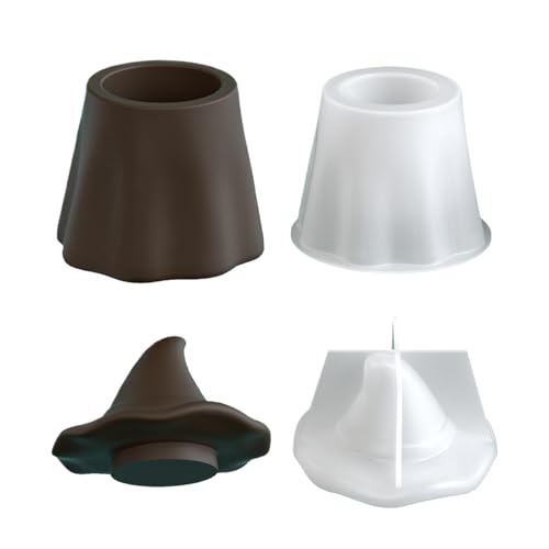 Trochate Halloween Geisterglas Silikonform, Schmuckbehälter Form Mit Deckel, Wiederverwendbare Silikonform Für Kerzenbecher Schmuckorganizer Aufbewahrungsgläser Halloween Deko Bonbonbehälter von Trochate