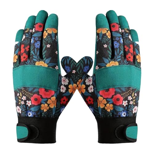 Trochate Handschuhe Für Gartenarbeit - Rutschfeste Robuste Gartenhandschuhe Für Frauen - Schweißabweisende Arbeitsfingerhandschuhe Für Gartenarbeit Reparatur Graben von Trochate