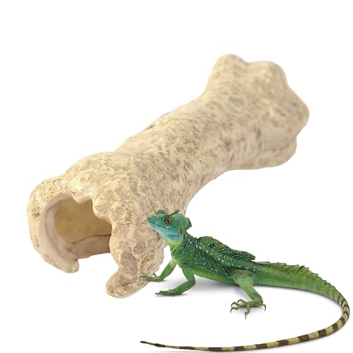 Trochate Leopardgecko Versteck | Unterschlupf Für Amphibien - Kleines Echsen Versteck Mit Klettermöglichkeit Für Gecko Bartagame Schlange Schildkröte von Trochate