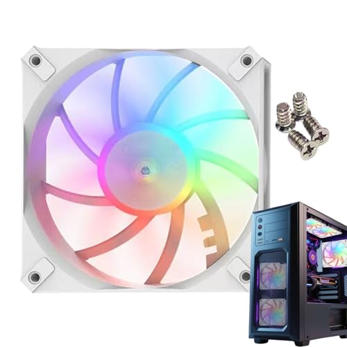Trochate PC Case Lüfter - Computerkühlungslüfter - RGB Silent Slim CPU Kühlerkühler für Home Workplace Game PC Build, Luftstromoptimierungswerkzeug von Trochate