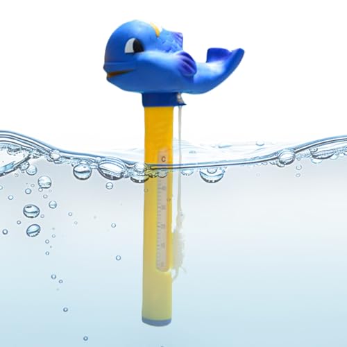 Trochate Schwimmbadthermometer | Wassertemperatur Thermometer Mit Schnur | Präzisionsmessgerät Für Spa Fischteich See Erwachsene Kinder von Trochate