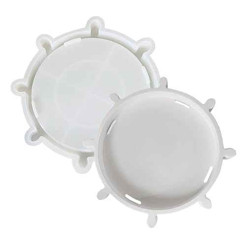 Trochate Tablettform | Rolling Tablett Formen - Kunsthandwerks Ruder -Design -Gipsformen zum Herstellen von Schmucktafeln Tischzimmer Dekoration Hochzeit von Trochate