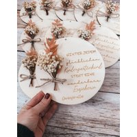 Kleines Dankeschön Erzieherin | Erzieherin Geschenk Kindergarten Geschenkidee Mit Trockenblumen Holzschild von Trockenbar