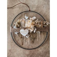 Metallring Frühling | Trockenblumenring Fensterdeko Türdeko Trockenblumen Personalisierte Geschenkidee Hochzeitsgeschenk von Trockenbar