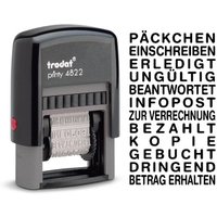 trodat Textstempel printy 4822 selbstfärbend - schwarz von Trodat