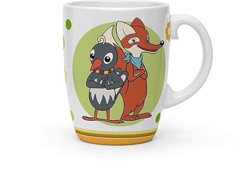 Trötsch Unser Sandmännchen Kindertasse Fuchs und Elster: Kaffeetasse Teetasse Geschenkidee Geschenk Kindertasse, White von TROTSCH