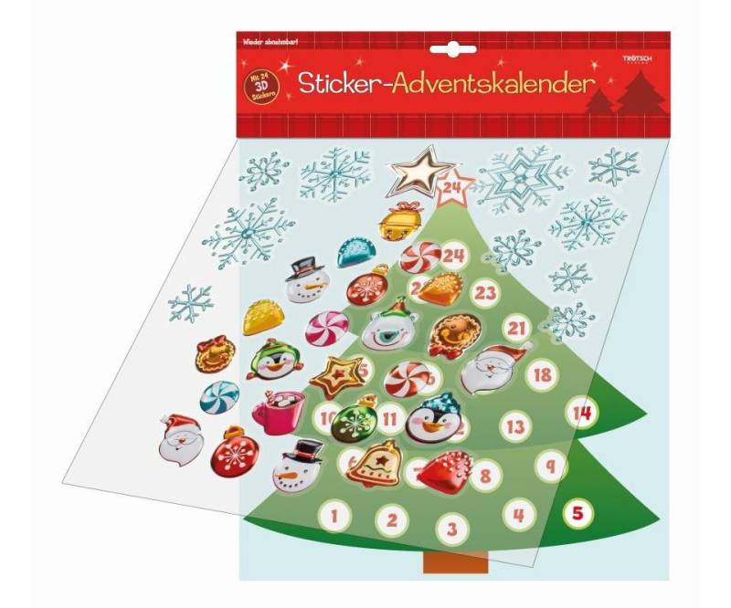 Trötsch Verlag Adventskalender Sticker-Adventskalender von Trötsch Verlag
