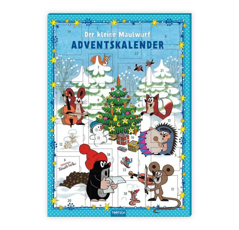 Trötsch Verlag Adventskalender Trötsch Der kleine Maulwurf Adventskalender mit 24 Magneten von Trötsch Verlag