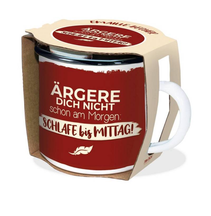 Trötsch Verlag Tasse Trötsch Emaille Becher Ärgere Dich Nicht von Trötsch Verlag