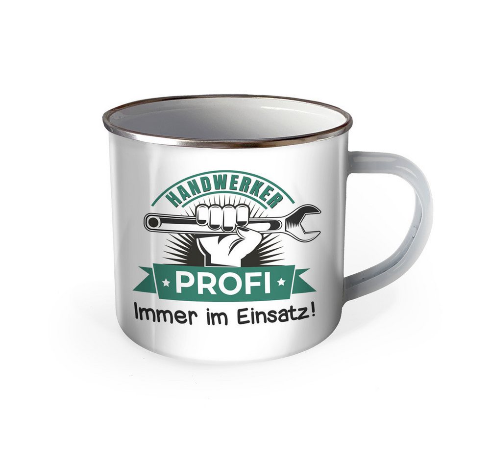 Trötsch Verlag Tasse Trötsch Emaille Becher Handwerker Tasse Handwerker Profi Immer im E... von Trötsch Verlag