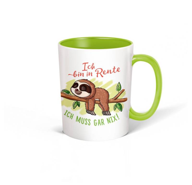 Trötsch Verlag Tasse Trötsch Tasse Faultier Rentner weiß grün Trötsch Verlag Tasse Trötsch Tasse Faultier Rentner weiß grün von Trötsch Verlag