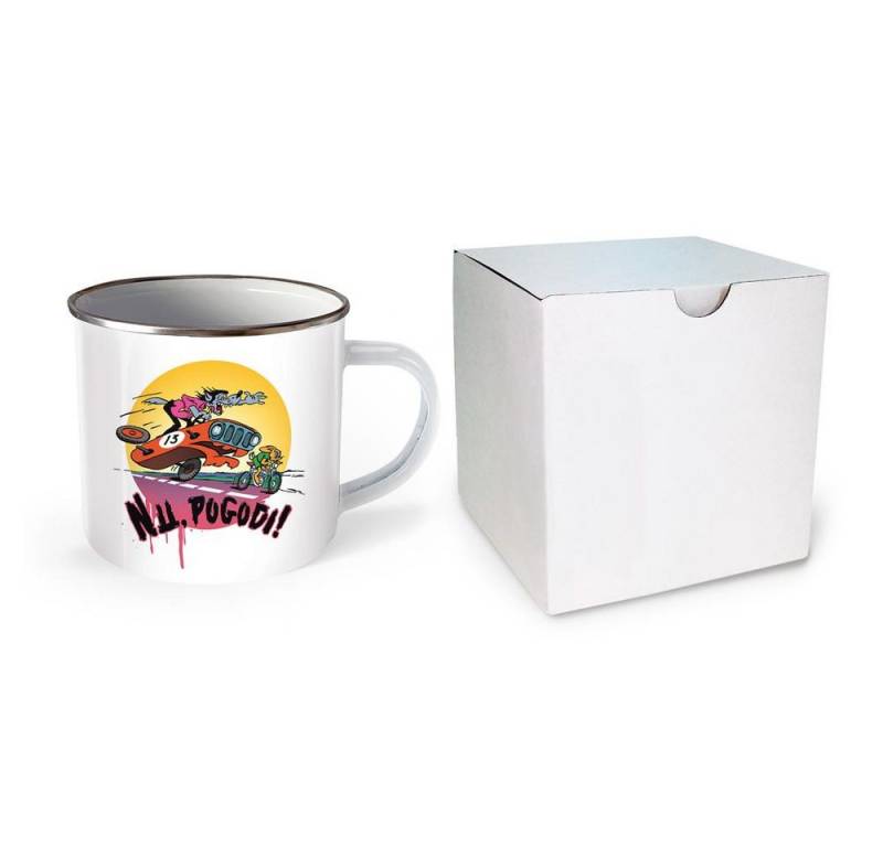 Trötsch Verlag Tasse Trötsch Tasse Hase & Wolf Nu pogodi Emaillebecher Wettfahrt von Trötsch Verlag