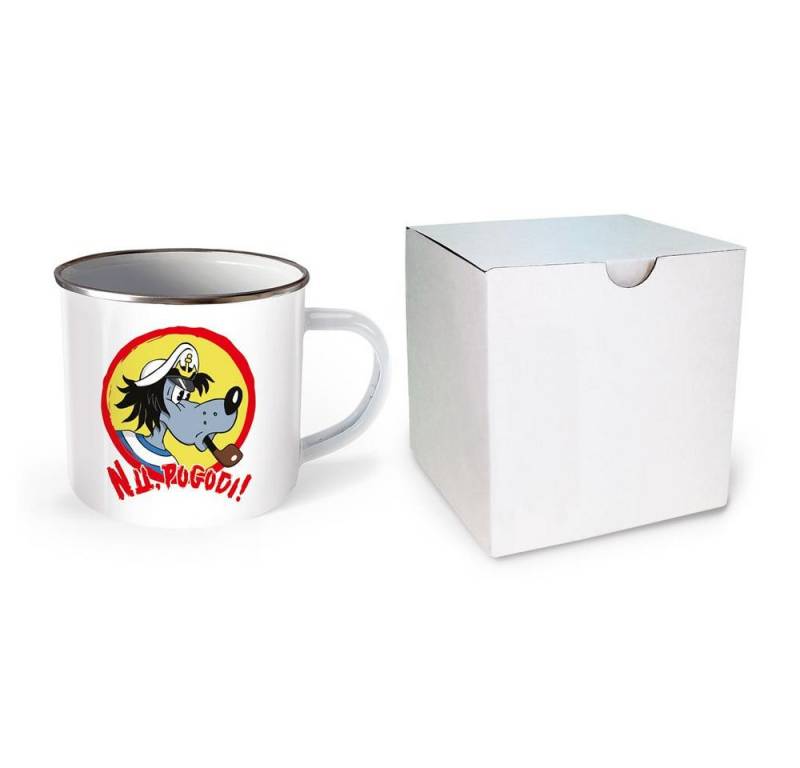Trötsch Verlag Tasse Trötsch Tasse Hase & Wolf Nu pogodi Nu pagadi Emaillebecher Wolf al... von Trötsch Verlag