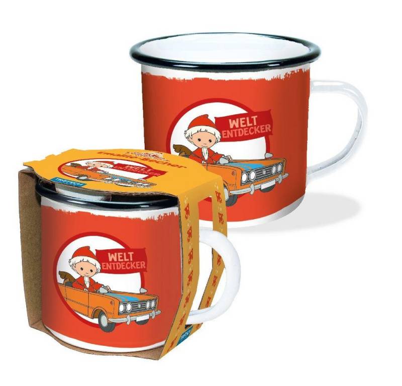 Trötsch Verlag Tasse Unser Sandmännchen - Emaillebecher Weltentdecker (6er-VE) von Trötsch Verlag