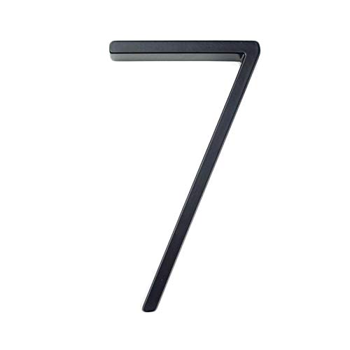 Hausnummernschild,Hausnummer Edelstahl 12cm Hausboot Nummer Buchstabe A B C Namensschild Tür Alphabet Dash Slash-Zeichen 5 Inch.Zinc Legierung Schwarz(7) von Trohollis