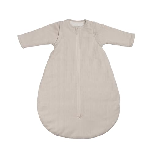 Trois Kilos Sept Schlafsack für Neugeborene, abnehmbare Ärmel, Unisex, Sand, Reißverschluss, wattiertes Jersey, 2,5-0-6 Monate von Trois Kilos Sept