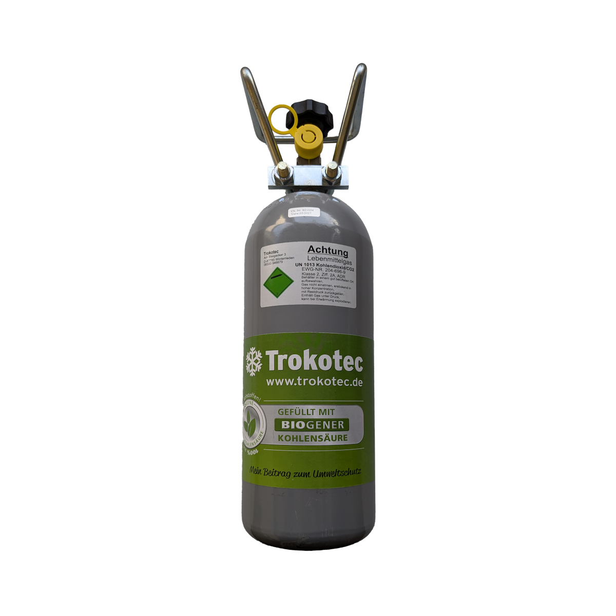 Trokotec CO2 Flasche 2kg biogen Austauschpaket Trokotec CO2 Flasche 2kg biogen Austauschpaket von Trokotec
