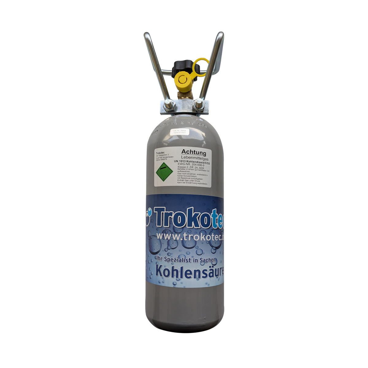 Trokotec CO2 Flasche 2kg classic Austauschpaket Trokotec CO2 Flasche 2kg classic Austauschpaket von Trokotec