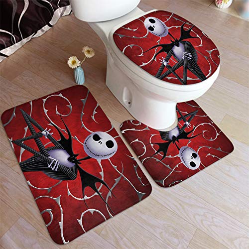 Humor Rattenfink Badezimmerset inkl. Kontur-WC-Deckelbezug und Rutschfester Zottelmatte mit Gummirückseite One Size Nightmare Before2 Humor Rattenfink Badezimmerset inkl. Kontur-WC-Deckelbezug und Rutschfester Zottelmatte mit Gummirückseite One Size Nightmare Before2 von DZGlobal