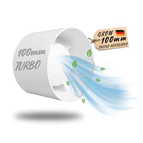 TronicXL 100mm Abluft/Zuluft Grow Lüfter Inline Ventilator Axial Kanal Abluftventilator Rohrlüfter für Homebox Growbox Growschrank Secret Jardin GrowPro Zelsius MarsHydro Jung Vivosun RoyalRoom TronicXL 100mm Abluft/Zuluft Grow Lüfter Inline Ventilator Axial Kanal Abluftventilator Rohrlüfter für Homebox Growbox Growschrank Secret Jardin GrowPro Zelsius MarsHydro Jung Vivosun RoyalRoom von TronicXL