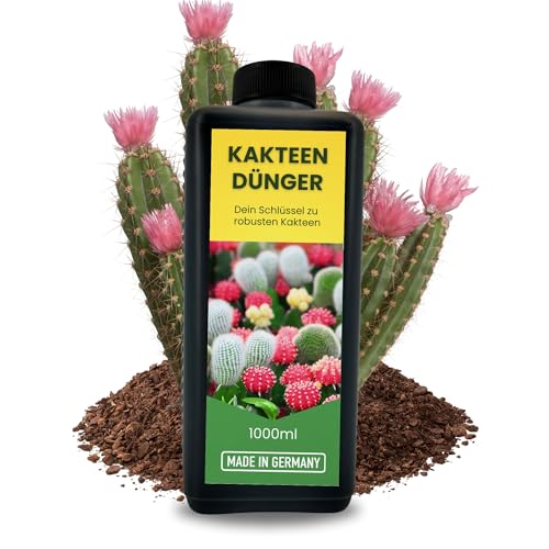 TronicXL 1L Kakteendünger Konzentrat MADE IN GERMANY Sukkulentendünger Universal Kakteen Sukkulenten Dünger flüssig 1000ml Flüssigdünger 1 Liter Kaktusdünger Kaktus von TronicXL