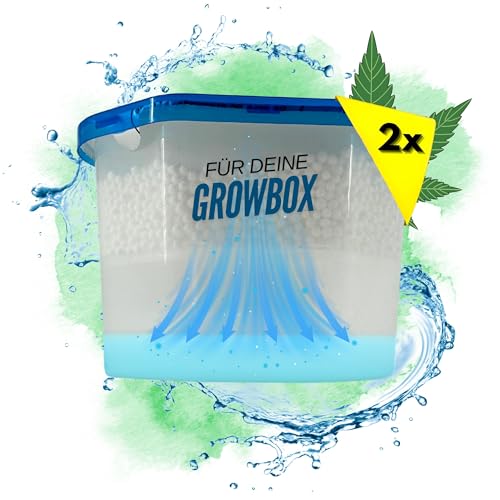TronicXL 2 Luftentfeuchter 500ml für Growbox Grower Grow Anbau Zubehör Box Boxen Granulat Raumentfeuchter Entfeuchter Growzelt Zelt Zelte Zimmergewächshaus Klima von TronicXL