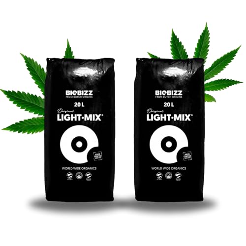 TronicXL 2 Säcke Light Mix Grow Erde für Cannabis Anzucht & Blüte Lightmix von TronicXL