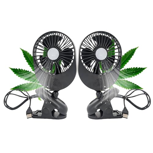 TronicXL 2 Stück Grow USB Ventilator mit Clip Klemme Klemmventilator I Clipventilator für Homebox Growbox Growschrank Secret Jardin GrowPro DiamondBox Zelsius Mars Hydro USB Mini Lüfter TronicXL 2 Stück Grow USB Ventilator mit Clip Klemme Klemmventilator I Clipventilator für Homebox Growbox Growschrank Secret Jardin GrowPro DiamondBox Zelsius Mars Hydro USB Mini Lüfter von TronicXL