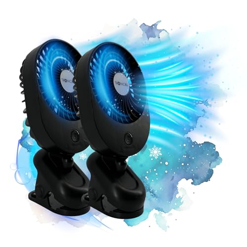 TronicXL 2 Stück USB Ventilator mit Clip I 3 Stufen I Klipp Klemme Klemmventilator I Clipventilator Mini Ventilator Lüfter TronicXL 2 Stück USB Ventilator mit Clip I 3 Stufen I Klipp Klemme Klemmventilator I Clipventilator Mini Ventilator Lüfter von TronicXL