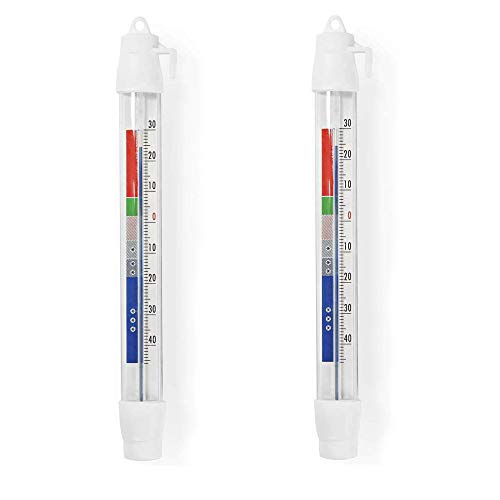 TronicXL 2 Stück kühlraumthermometer Profi Kühlraum Thermometer -30 +50°C Lagerraum Klimatechnik Kühlung Gefrierschrank Tiefkühle Kühltruhen Tiefkühl Lebensmittel für Bosch Siemens Miele AEG von TronicXL