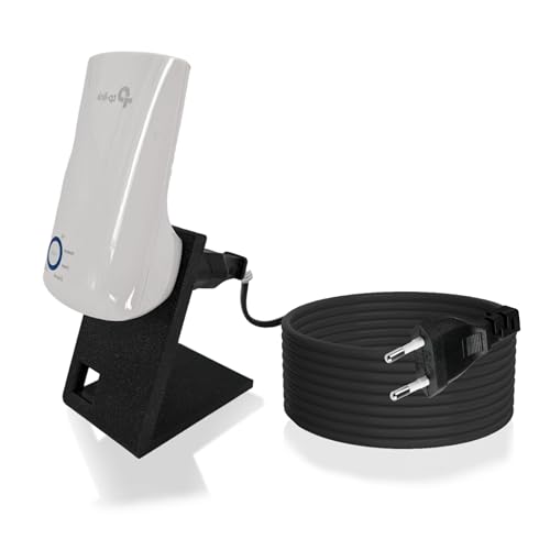 TronicXL 2m Verlängerung + Ständer W-LAN Repeater kompatibel mit TP-Link RE190 AC750 RE330 TL-WA850RE Halterung Stand 2 Meter Kabel + Stand von TronicXL