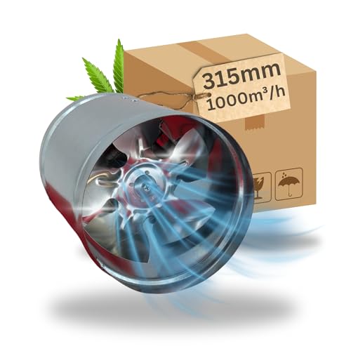 TronicXL 315mm Premium Industrie Axial Rohrlüfter Metall Grow Abluftventilator für Growroom Grower Abluftlüfter Lüfter 315 mm TronicXL 315mm Premium Industrie Axial Rohrlüfter Metall Grow Abluftventilator für Growroom Grower Abluftlüfter Lüfter 315 mm von TronicXL