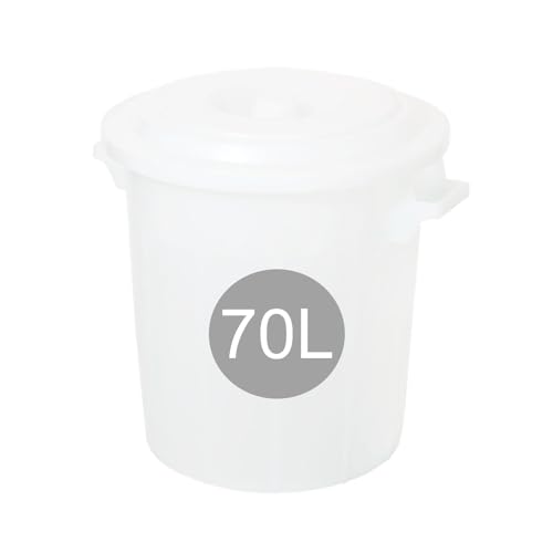 TronicXL 70L Tonne lebensmittelecht + Deckel Sauerkraut Topf Gär Kraut Fass Einlege Rum Gurke von TronicXL