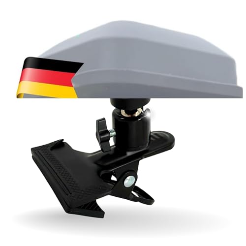 TronicXL Klemmhalterung für Rasenmäher Roboter RTK kompatibel mit Segway Navimow i105E i108E H500E-VF H800E-VF H1500E-VF H3000E-VF Mähroboter Antennenhalterung Antenne Zubehör von TronicXL