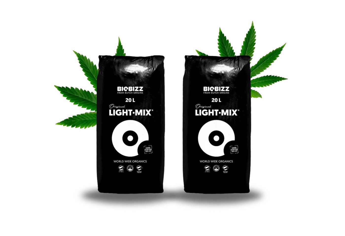 TronicXL Pflanzerde Light Mix Grow Erde für Cannabis Anzucht Blüte Lightmix Komplett Set, (2-St), Grower Zubehör, mit Perlite von TronicXL