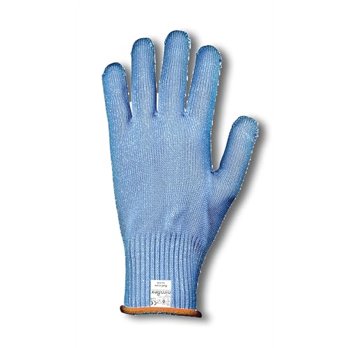 TronicXL Profi Schnittschutz Handschuh Schnittschutzhandschuh Stechschutz Stechschutzhandschuh Strickgewebe Kunststofffaser mit Draht Faden Einlage Metzger Metzgerei Fleischer Security Angler Jagd 10 von TronicXL