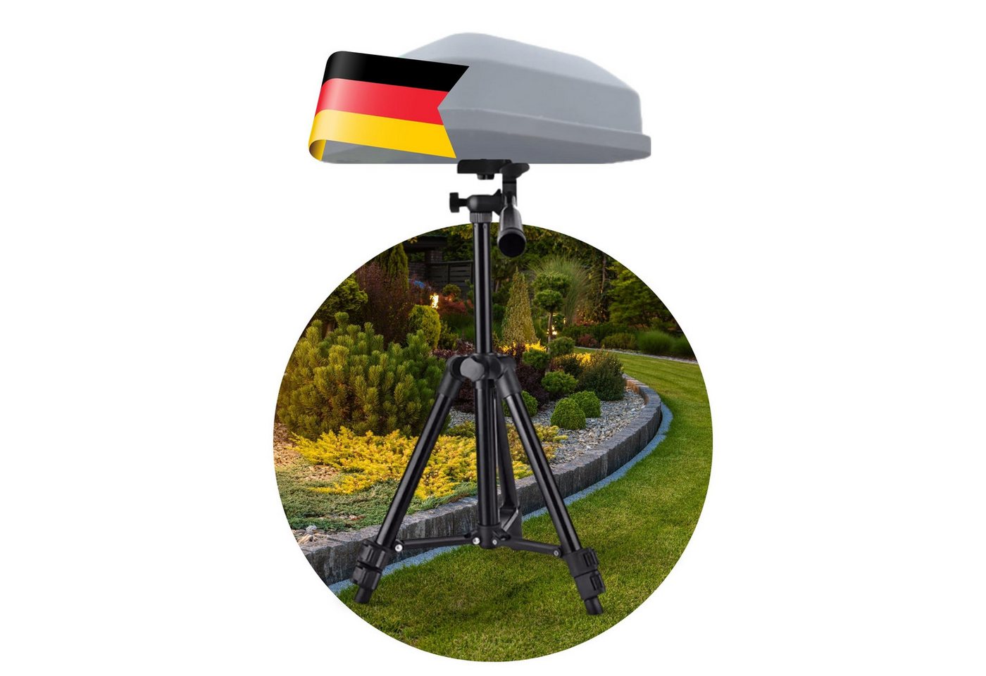 TronicXL Rasenmähroboter Ständer Antennenhalterung RTK für Segway Navimow Mähroboter Antenne, (Rasenmäher Roboter i105E i108E), H500E-VF H800E-VF H1500E-VF H3000E-VF Zubehör GPS von TronicXL