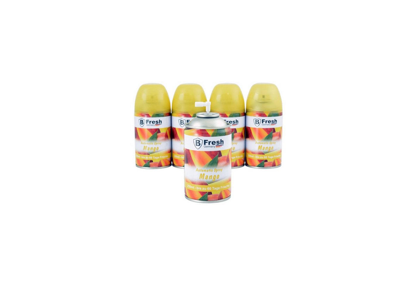 TronicXL Raumduft-Nachfüllflasche 5x Duftspray Nachfüller Kartusche Mango für Airwick Freshmatic Max (5-St) von TronicXL