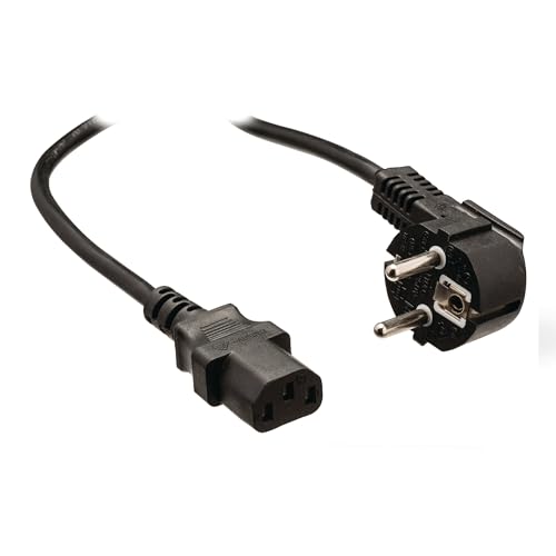 TronicXL Stromkabel kurz Kurzes Kaltgerätekabel Netzkabel 0,4m I IEC-320-C13 Kaltgeräte Anschluss Anschlusskabel I F CEE 7/4 Schutzkontakt Stecker 40cm von TronicXL