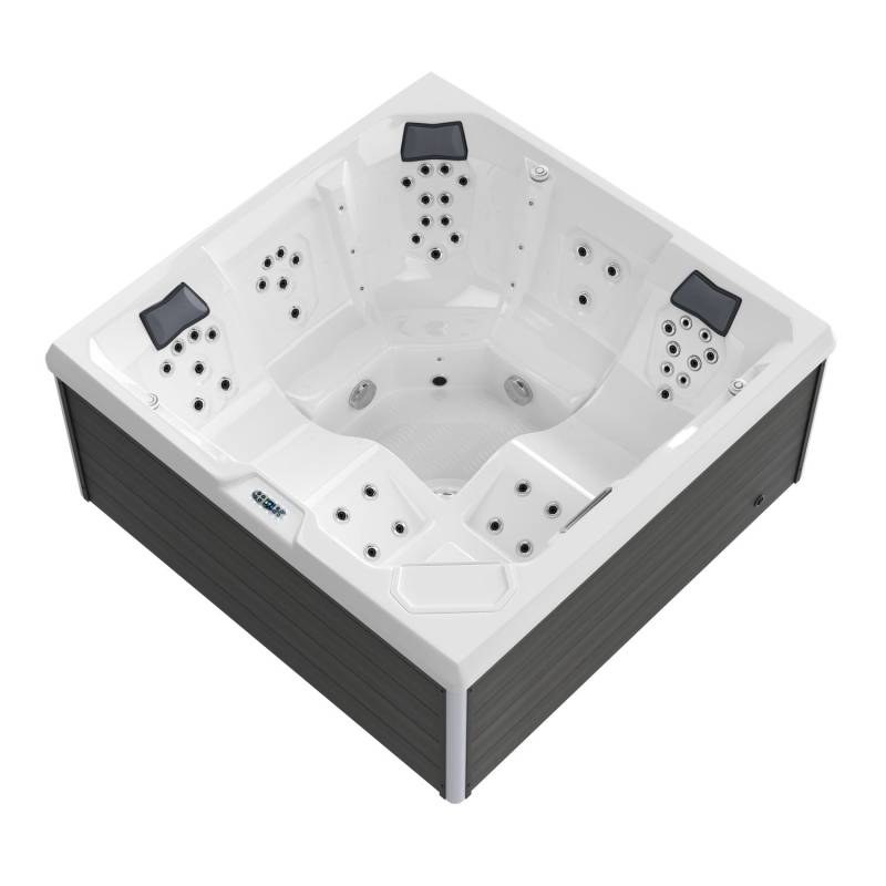 Outdoor Whirlpool PANAREA weiß 210x210 Outdoor Whirlpool PANAREA weiß 210x210 von Tronitechnik