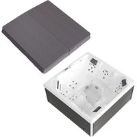 Outdoor Whirlpool Spa PANAREA 210cm x 210cm mit Heizung, Hydromassage, Farblicht mit Thermoabdeckung Outdoor Whirlpool Spa PANAREA 210cm x 210cm mit Heizung, Hydromassage, Farblicht mit Thermoabdeckung von Tronitechnik