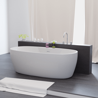 TroniTechnik Freistehende Badewanne Acrylbadewanne Standbadewanne Anafi 170cm x 80cm x 58cm von Tronitechnik