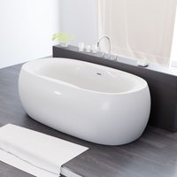 TroniTechnik Freistehende Badewanne Acrylbadewanne Standbadewanne Dokos 180cm x 100cm x 60cm von Tronitechnik