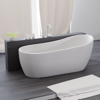 TroniTechnik Freistehende Badewanne Acrylbadewanne Standbadewanne Kasos 170cm x 80cm x 72cm von Tronitechnik